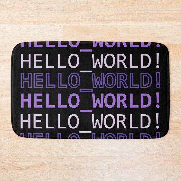 Item preview, HELLO_WORLD! Purple designed and sold by Warrioll.