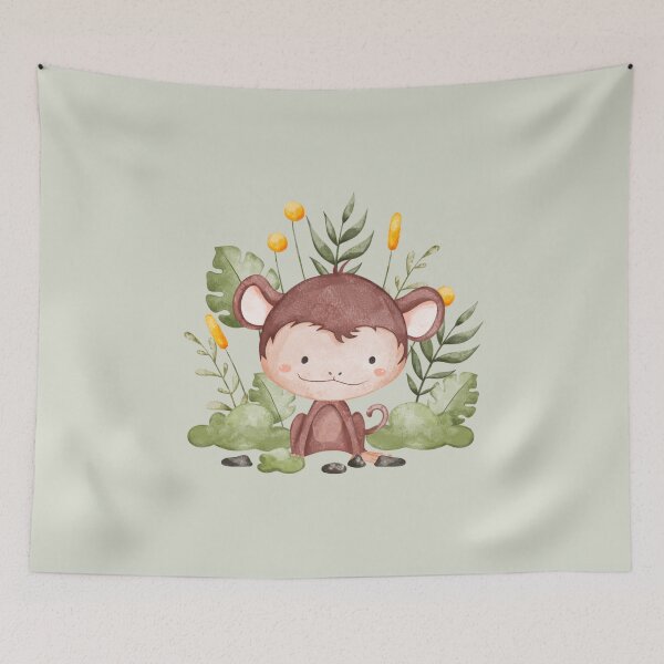 Item preview, Adventure cute safari monkey animals kids duvet cover designed and sold by Scenic.