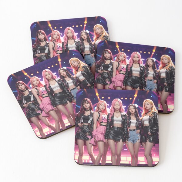 Item preview, K-Pop All Girl Band - On Stage - Anime Style designed and sold by Seneku-Design.