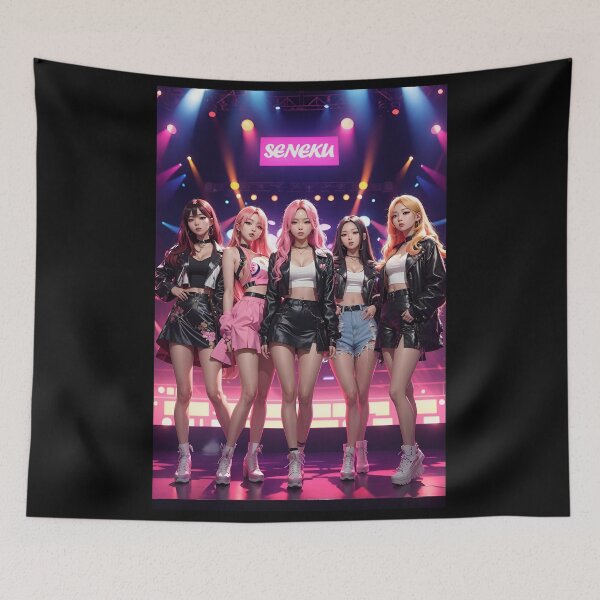 Item preview, K-Pop All Girl Band - On Stage - Anime Style designed and sold by Seneku-Design.