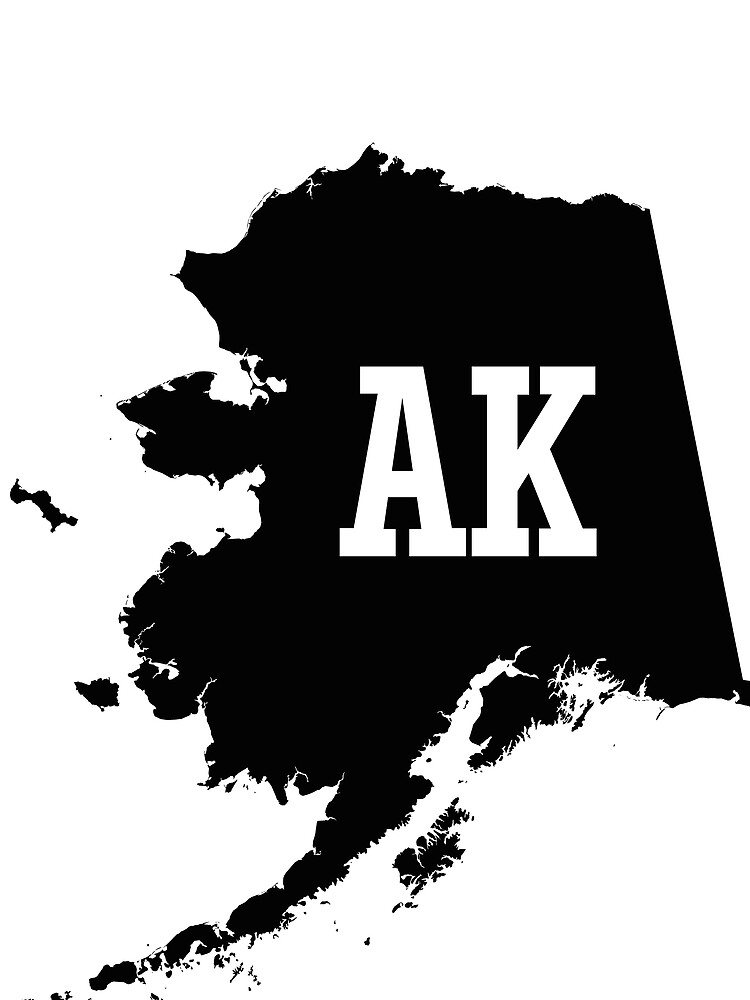 alaska-state-map-ak-abbreviation-t-shirt-by-chocodole-redbubble