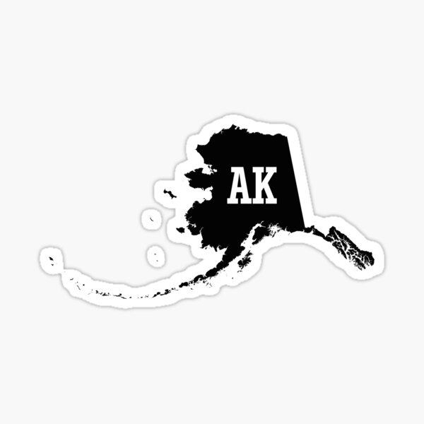 alaska-state-map-ak-abbreviation-sticker-by-chocodole-redbubble