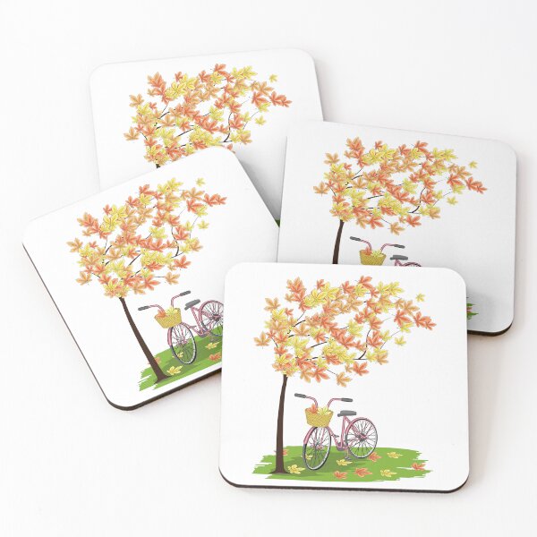 Item preview, Autumn Tree And Bicycle designed and sold by Ayesha Saleem.