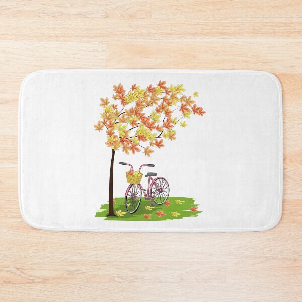 Item preview, Autumn Tree And Bicycle designed and sold by Ayesha Saleem.