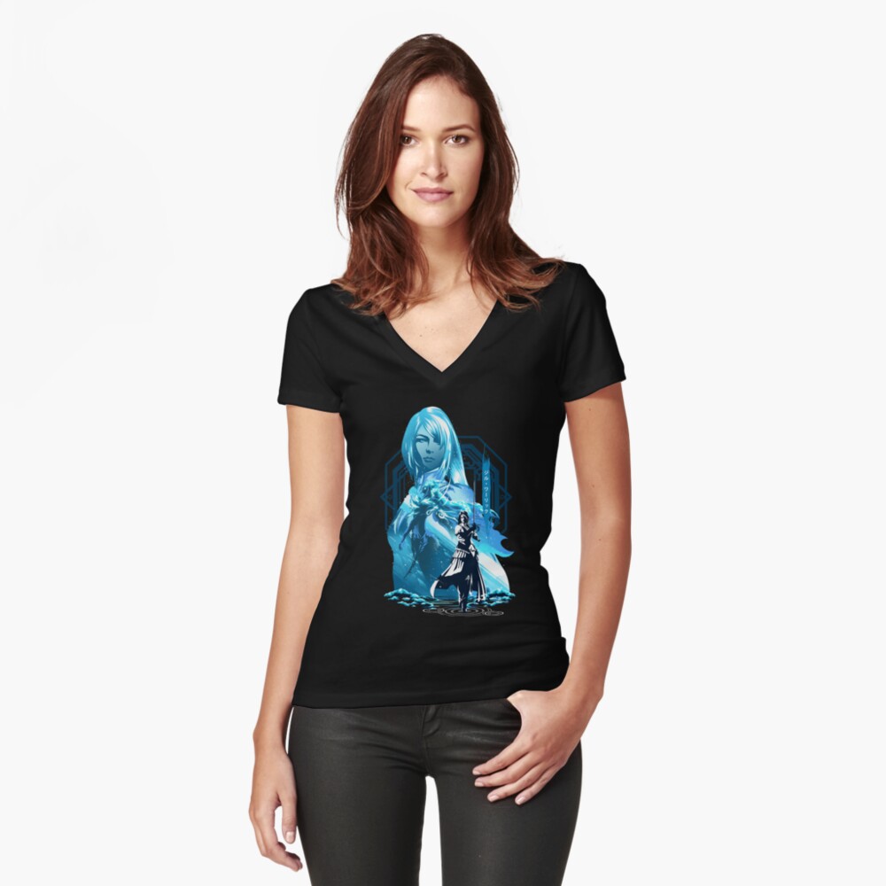 Item preview, Fitted V-Neck T-Shirt designed and sold by ChrisDalida.
