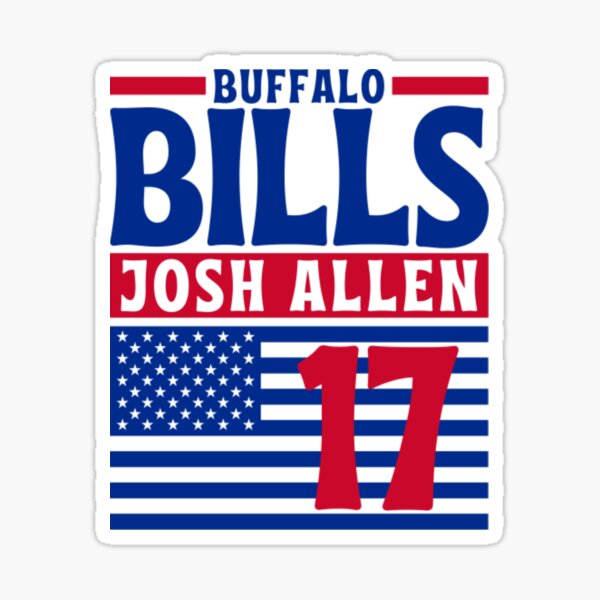 Buffalo Bills Josh Allen Jersey Sticker 