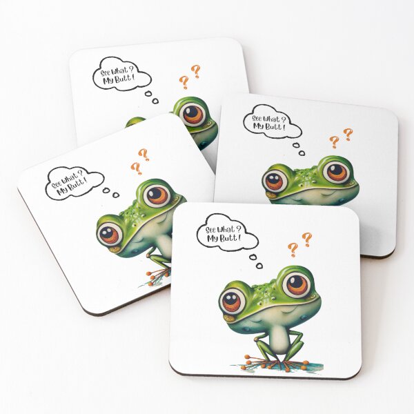 Item preview, Frog Butt Cutie Green Frog Questioning designed and sold by netfires.