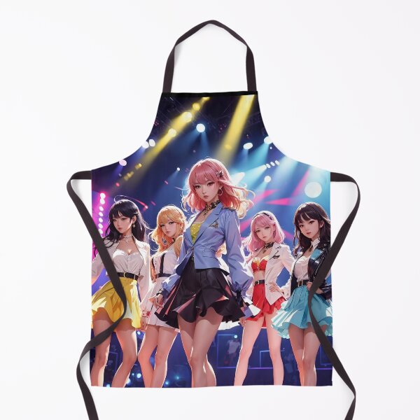 Item preview, K-Pop All Girl Band - On Stage - Anime Style designed and sold by Seneku-Design.