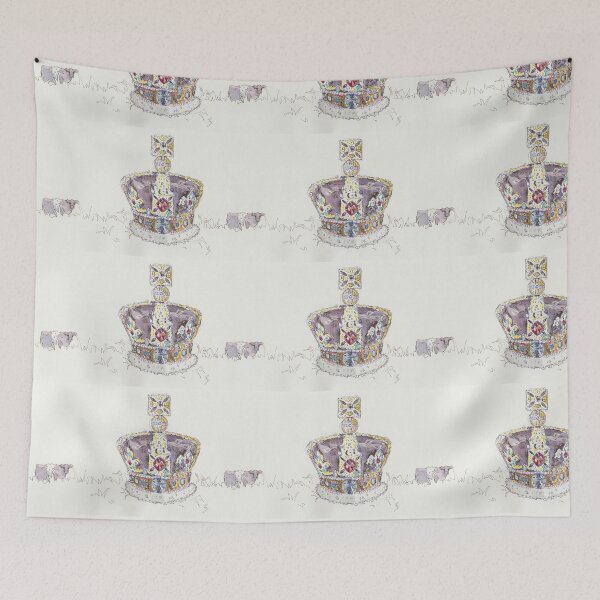 Item preview, Imperial State Crown of King Charles III Watercolor Painting designed and sold by MikeJory.
