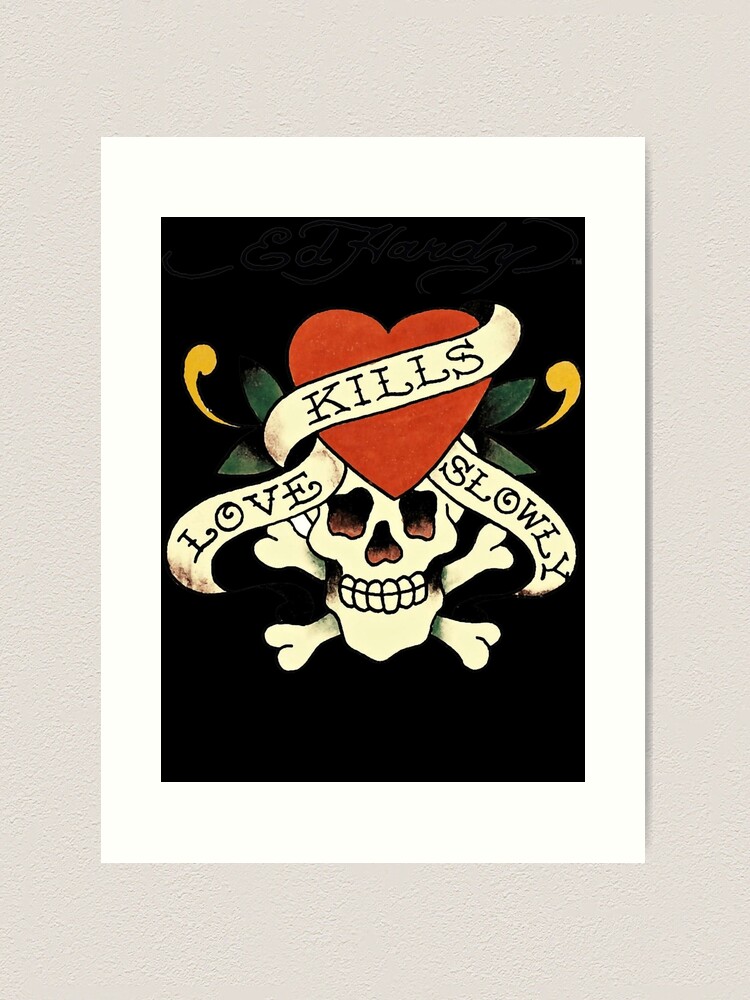 Ed Hardy ノート LOVE KILLS SLOWLY Trinx Ed Hardy Love Kills Slowly by Ed Hardy - Picture Frame
