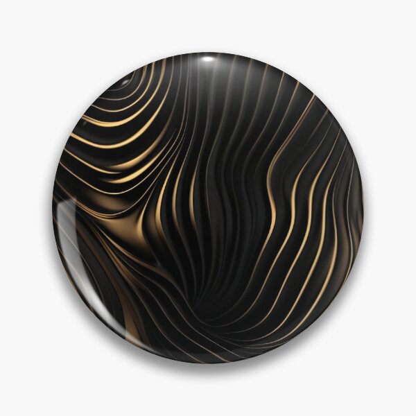 Item preview, Wavy Black Gold Lines designed and sold by artify-visions.