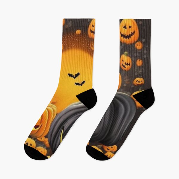 Item preview, Halloween scary pumpkins and bats designed and sold by JackFreestone.