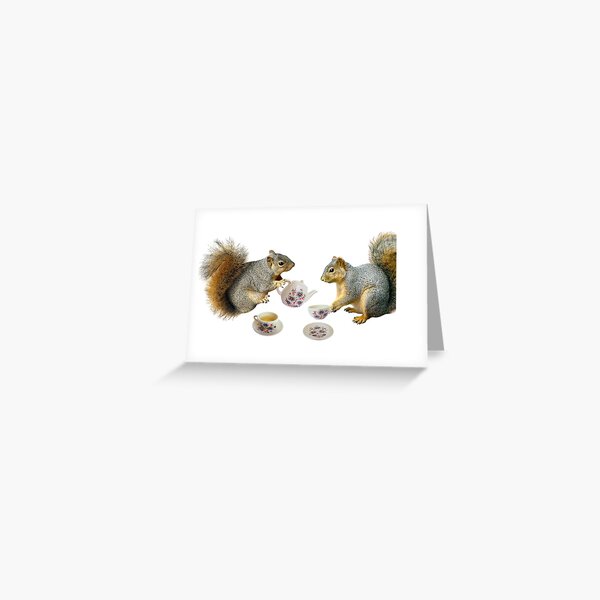 Squirrel's Tea Party Greeting Card