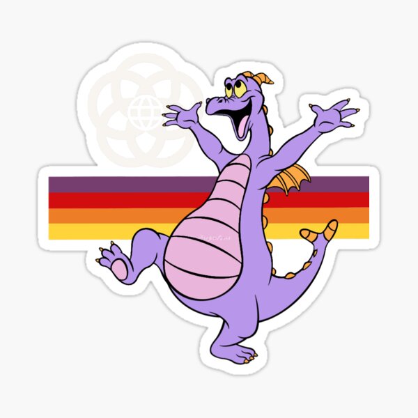 EPCOT Figment Sticker Dreamfinder Dragon Disney Flower and Garden