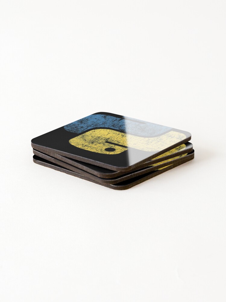 Thumbnail 4 of 5, Coasters (Set of 4), Python Logo Programming Language designed and sold by UrielWolf12.