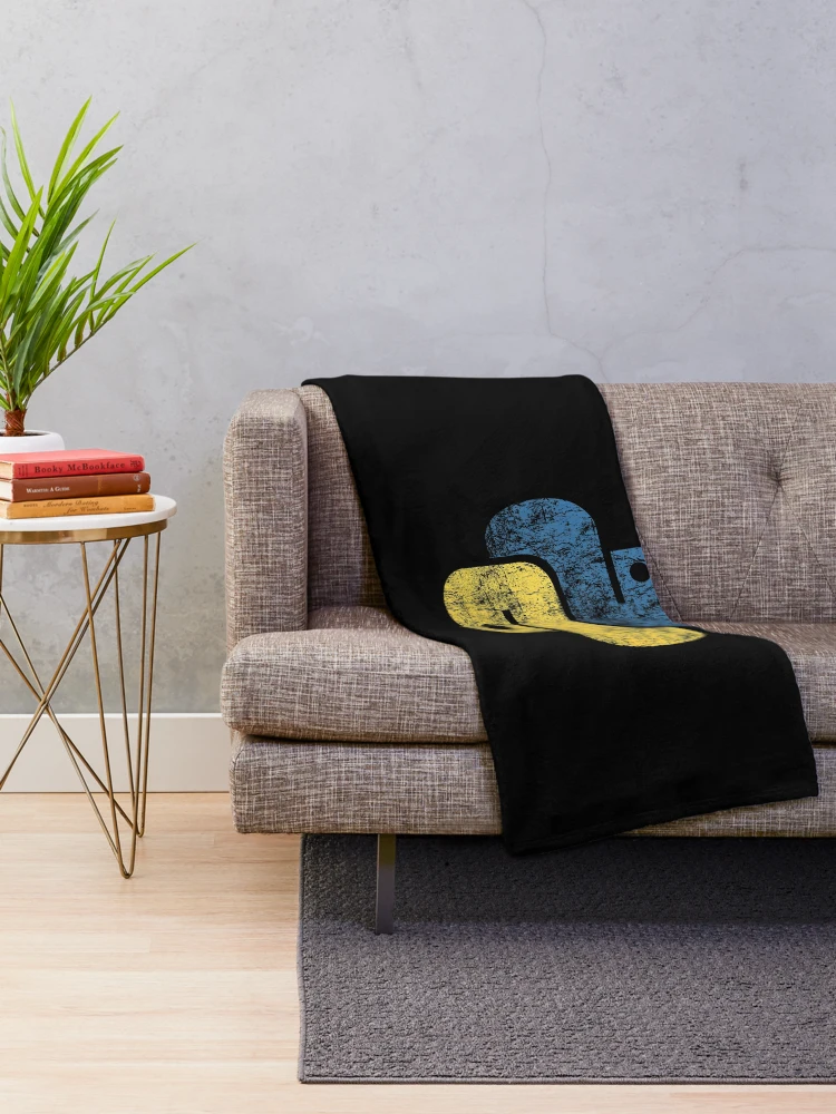 Thumbnail 2 of 6, Throw Blanket, Python Logo Programming Language designed and sold by UrielWolf12.