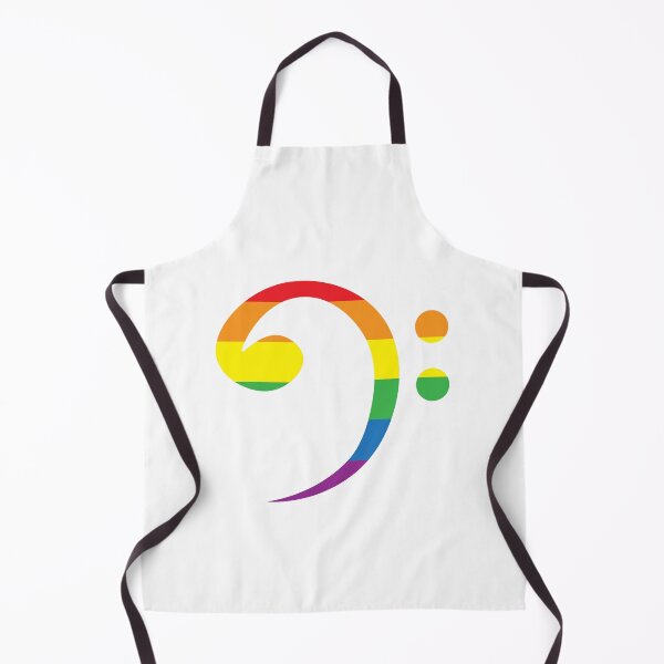 Item preview,  Bass clef in rainbow colour, LGBTQ pride designed and sold by mrsupicku.