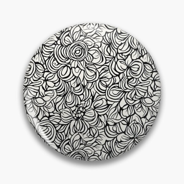 Item preview, Line Flower Patterns 05 designed and sold by DoodleLandShop.