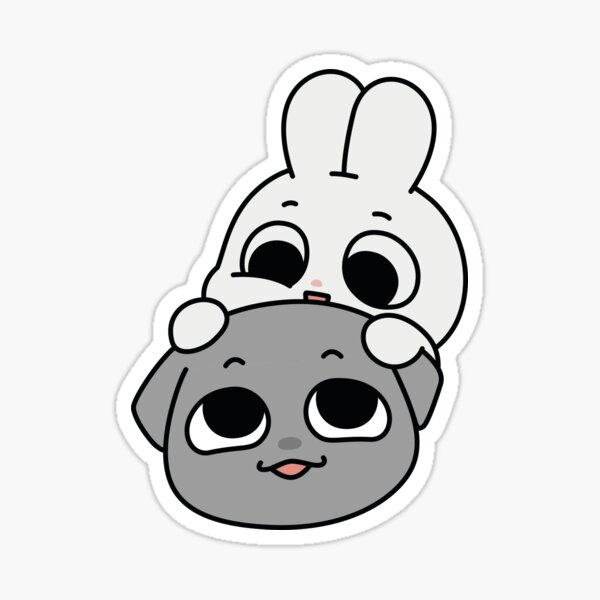 Kkamang couple_2 Sticker
