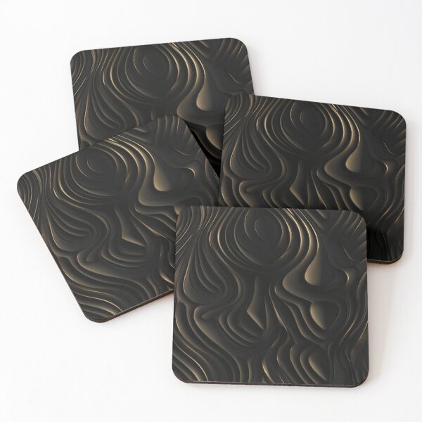 Item preview, Dark Wavy Lined Pattern designed and sold by artify-visions.