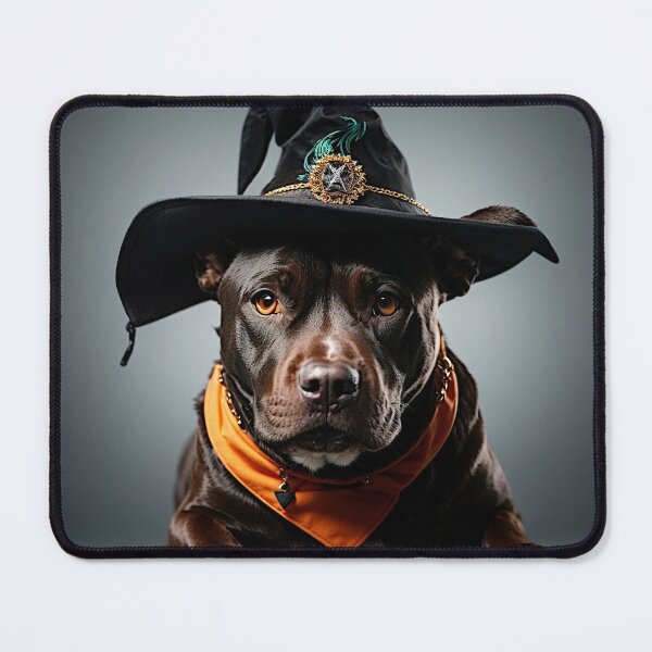 Artikelvorschau, Eine auffällige Vektorgrafik zeigt einen eleganten schwarzen Pitbull mit einem stilvollen schwarzen Hut. entworfen und verkauft von Best-Art-32.