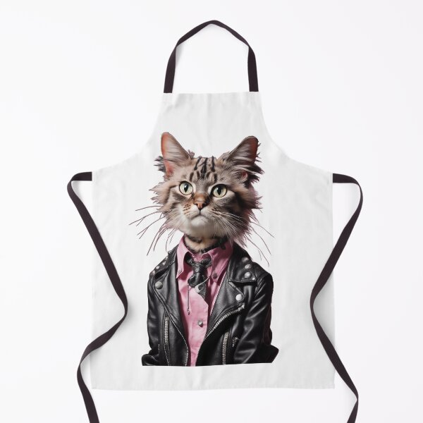 Item preview, Realistic Cool Punk Cat  designed and sold by bgrzblkdigital.