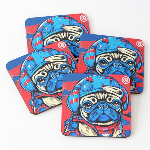 Item preview, Pug in the Military 3 designed and sold by RedBluffTraders.