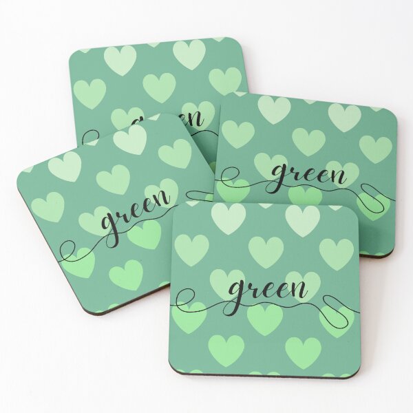 Item preview, Green Ombre Hearts designed and sold by Megurix.