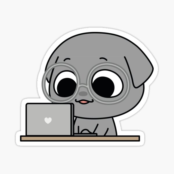 Working Kkamung Sticker