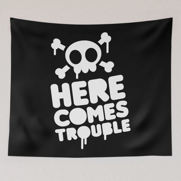 Item preview, HERE COMES TROUBLE designed and sold by GRAPHIKAT.
