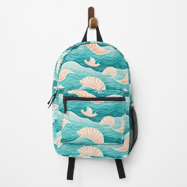 Item preview, Calming ocean waves and seashells pattern  designed and sold by 29Bumblebee.