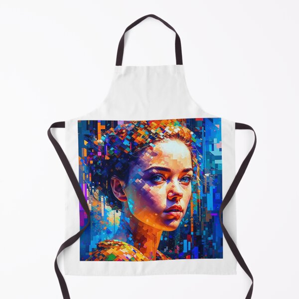 Item preview, A woman in a pixelated portrait designed and sold by ACEGDesign.
