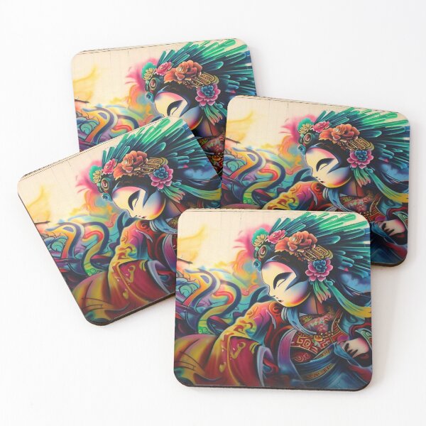 Item preview, graffiti, mural, geisha, designed and sold by KICIART.