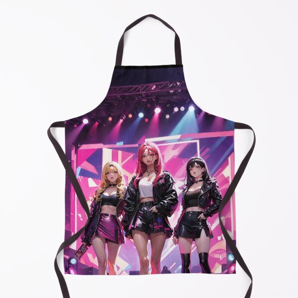 Item preview, K-Pop All Girl Band - On Stage - Anime Style designed and sold by Seneku-Design.