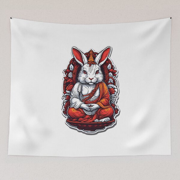 Item preview, Buddhist rabbit from Tibet 6 designed and sold by RabbitPrints.