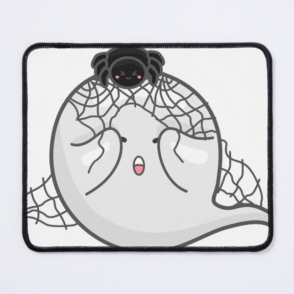 Item preview, Cute little ghost trapped in a spider web designed and sold by peekadillie.
