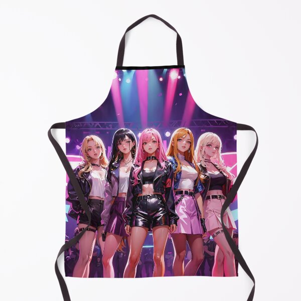 Item preview, K-Pop All Girl Band - On Stage - Anime Style designed and sold by Seneku-Design.