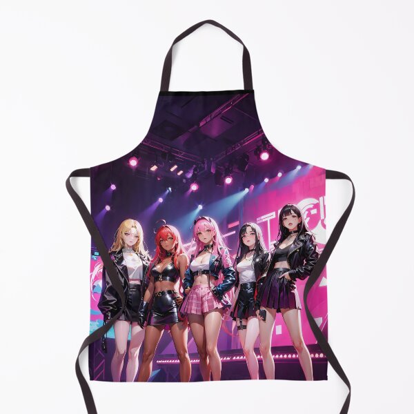 Item preview, K-Pop All Girl Band - On Stage - Anime Style designed and sold by Seneku-Design.