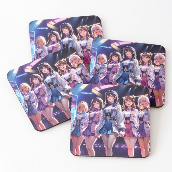 Item preview, J-Pop / Idol All Girl Band - On Stage - Anime Style  designed and sold by Seneku-Design.