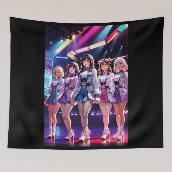 Item preview, J-Pop / Idol All Girl Band - On Stage - Anime Style  designed and sold by Seneku-Design.