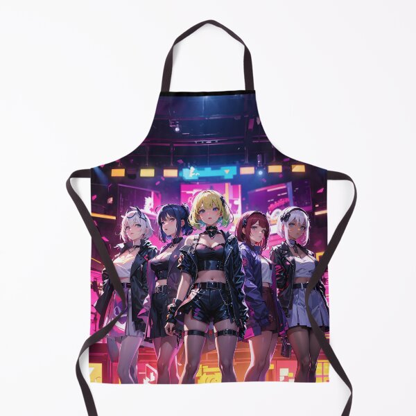 Item preview, Cyberpunk J-Pop / Idol All Girl Band - On Stage - Anime Style  designed and sold by Seneku-Design.