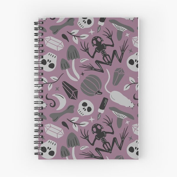 Item preview, Gothic witchcraft collection in shades of gray - aubergine background designed and sold by Muxune.