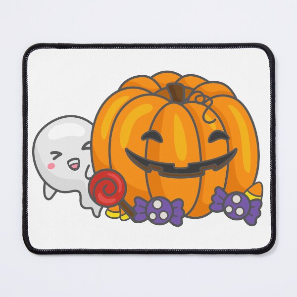 Item preview, Cute little ghost hiding behind a pumpkin designed and sold by peekadillie.