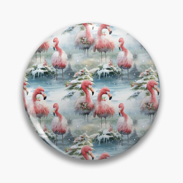 Item preview, Christmas flamingos in the winter designed and sold by Gatterwe.
