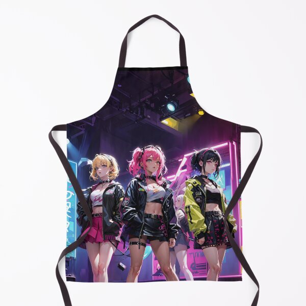 Item preview, Cyberpunk J-Pop / Idol All Girl Band - On Stage - Anime Style  designed and sold by Seneku-Design.