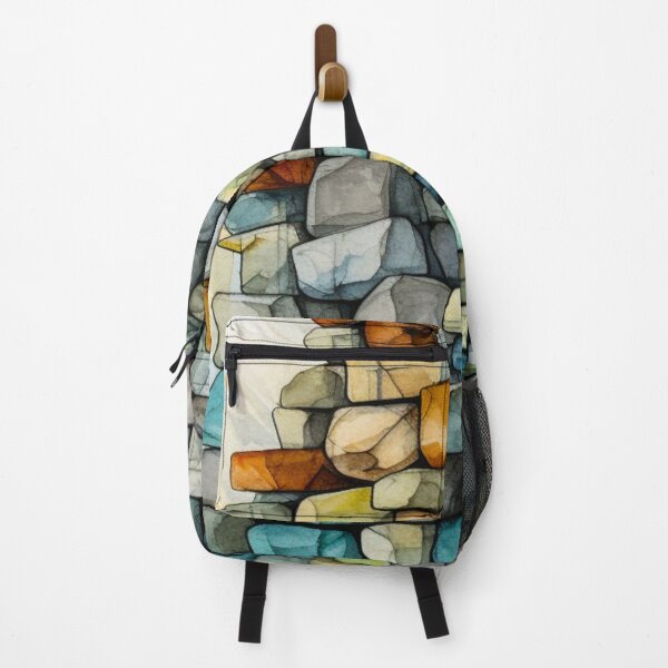 Item preview, Gabions Wall Sketch Watercolour designed and sold by LazyLifestyle.