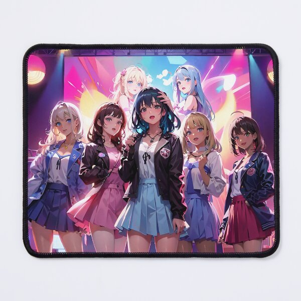 Item preview, J-Pop / Idol All Girl Band - On Stage - Anime Style designed and sold by Seneku-Design.