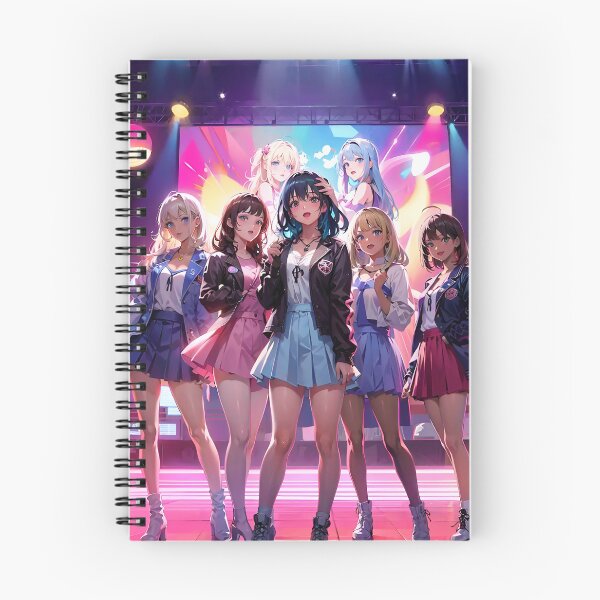 Item preview, J-Pop / Idol All Girl Band - On Stage - Anime Style designed and sold by Seneku-Design.