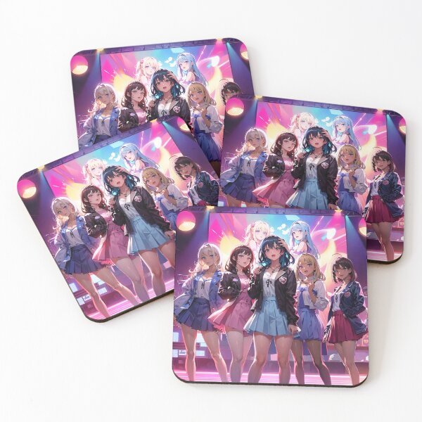 Item preview, J-Pop / Idol All Girl Band - On Stage - Anime Style  designed and sold by Seneku-Design.