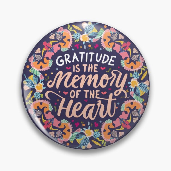Item preview, Gratitude Is The Memory of The Heart designed and sold by RosieBellaStore.
